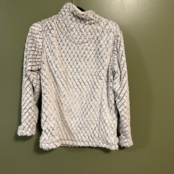 NWOT NEW Nordic Fleece jacket blue white XS extra small - Picture 2 of 3